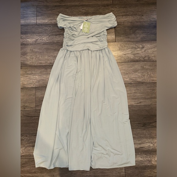 Draped Off-The-Shoulder Dress - Picture 2 of 3